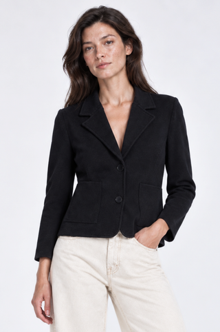 Viscose Blend Shrunken Blazer