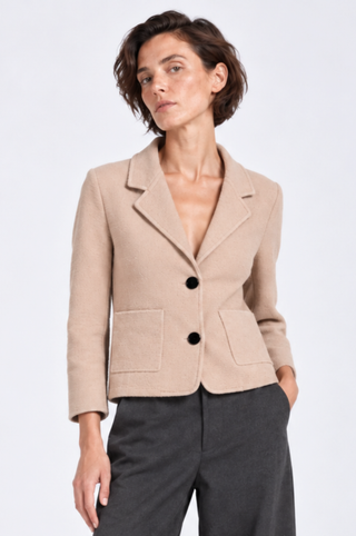 Viscose Blend Shrunken Blazer
