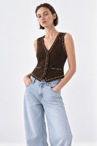Viscose Western Vest
