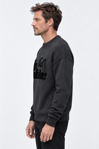 Cotton Cashmere Unisex Golf Father Crewneck