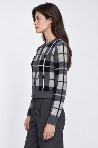 Plaid Cardigan