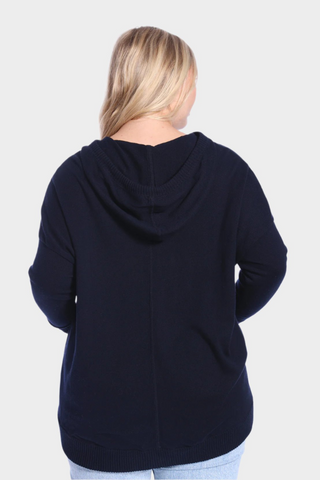 Plus Size Cotton Cashmere Oversized Zip Hoodie