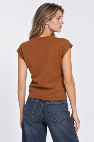 Cotton Cashmere Soleil Foil Print Tee