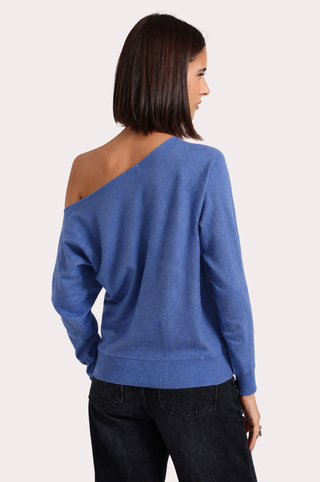 Cotton Cashmere Off The Shoulder Top