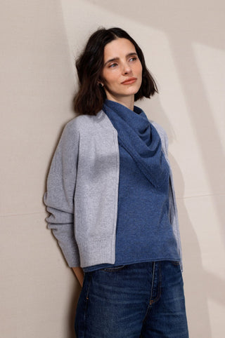 Cashmere Cropped Bomber