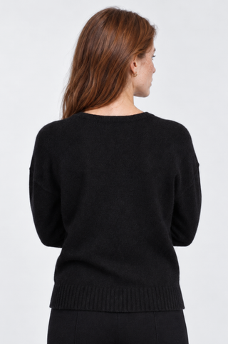 Cashmere Embellished V Neck