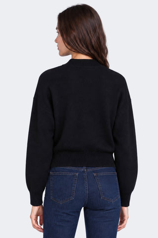 Sheer Luxury Cashmere Raglan Crew with Rolled Trims