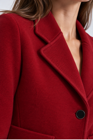 Viscose Blend Shrunken Blazer