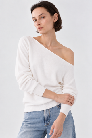 Cashmere Off The Shoulder Top