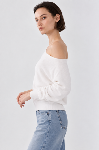 Cashmere Off The Shoulder Top