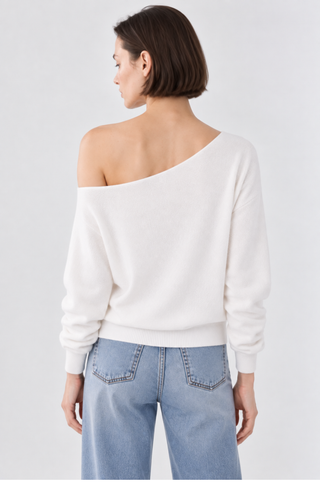 Cashmere Off The Shoulder Top