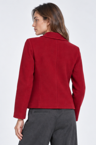 Viscose Blend Shrunken Blazer