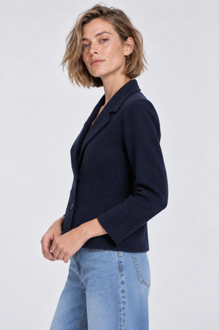 Viscose Blend Shrunken Blazer