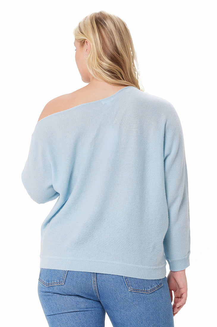 Plus Size Cashmere Off the Shoulder Sweater