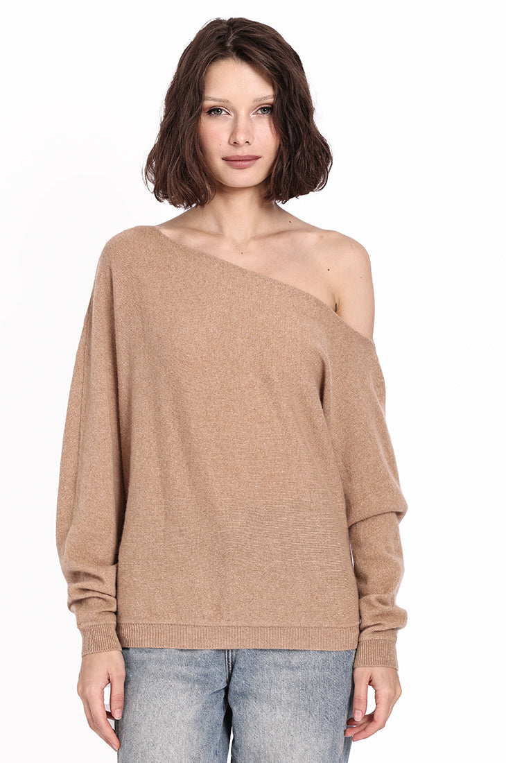 Cashmere Off The Shoulder Top