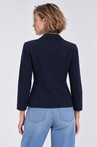 Viscose Blend Shrunken Blazer