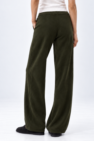 Cashmere Wide Leg Jogger