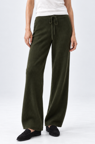 Cashmere Wide Leg Jogger