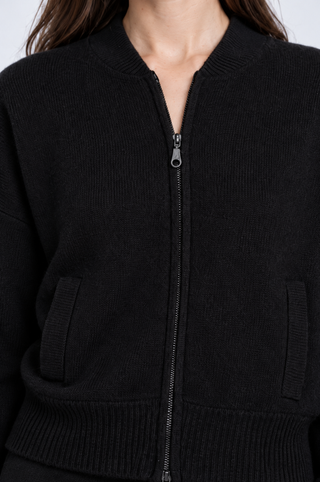 Cashmere Cropped Bomber