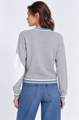 Argyle Cardigan in Cotton Cashmere