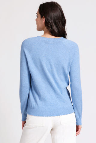 Cotton Cashmere Frayed Edge V