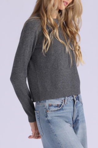 Cashmere 9gg Long Sleeve Shrunken Crew