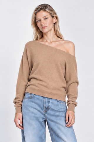 Cashmere Off The Shoulder Top