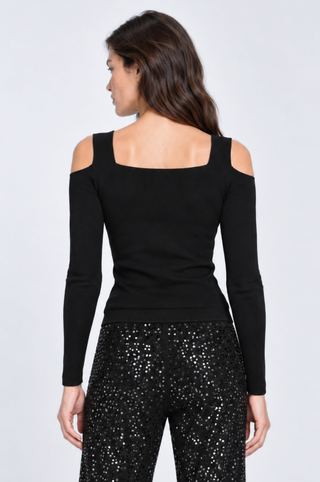 Cut Out Open Neck Top