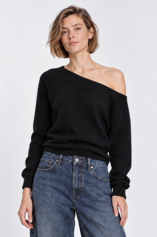 Cashmere Off The Shoulder Top
