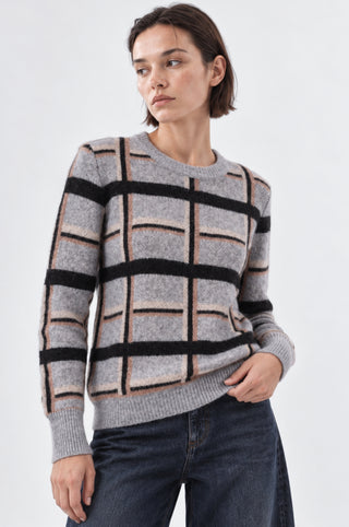 Plaid Long Sleeve Crew