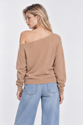 Cashmere Off The Shoulder Top