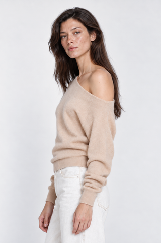 Cashmere Off The Shoulder Top