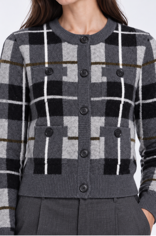 Plaid Cardigan