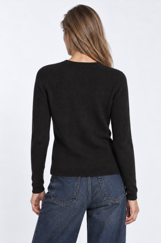 Shaker Long Sleeve Crew Neck