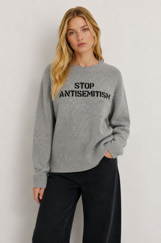 Stop Antisemitism Long Sleeve Crew Neck Pullover