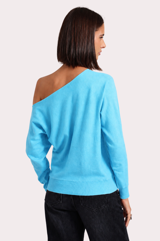 Cotton Cashmere Off The Shoulder Top