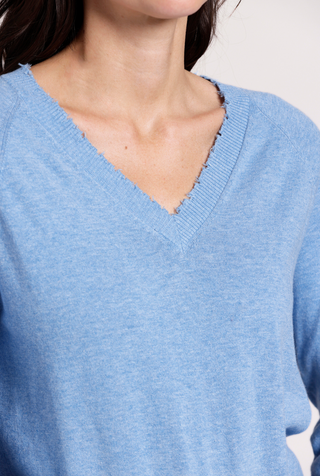 Cotton Cashmere Frayed Edge V