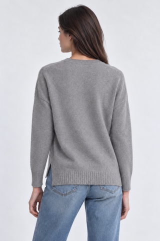 Cashmere Long and Lean V Neck