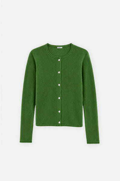 Sheer Luxury Cashmere Cardigan with Rolled Trims – Minnie Rose