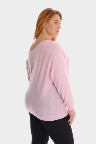 Plus Size Cashmere Off the Shoulder Top