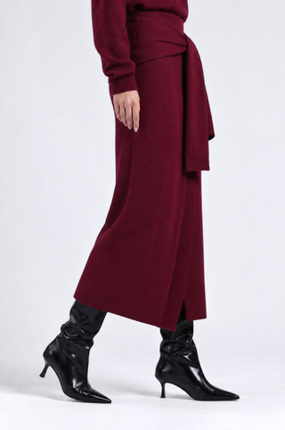 Cashmere Maxi Wrap Skirt