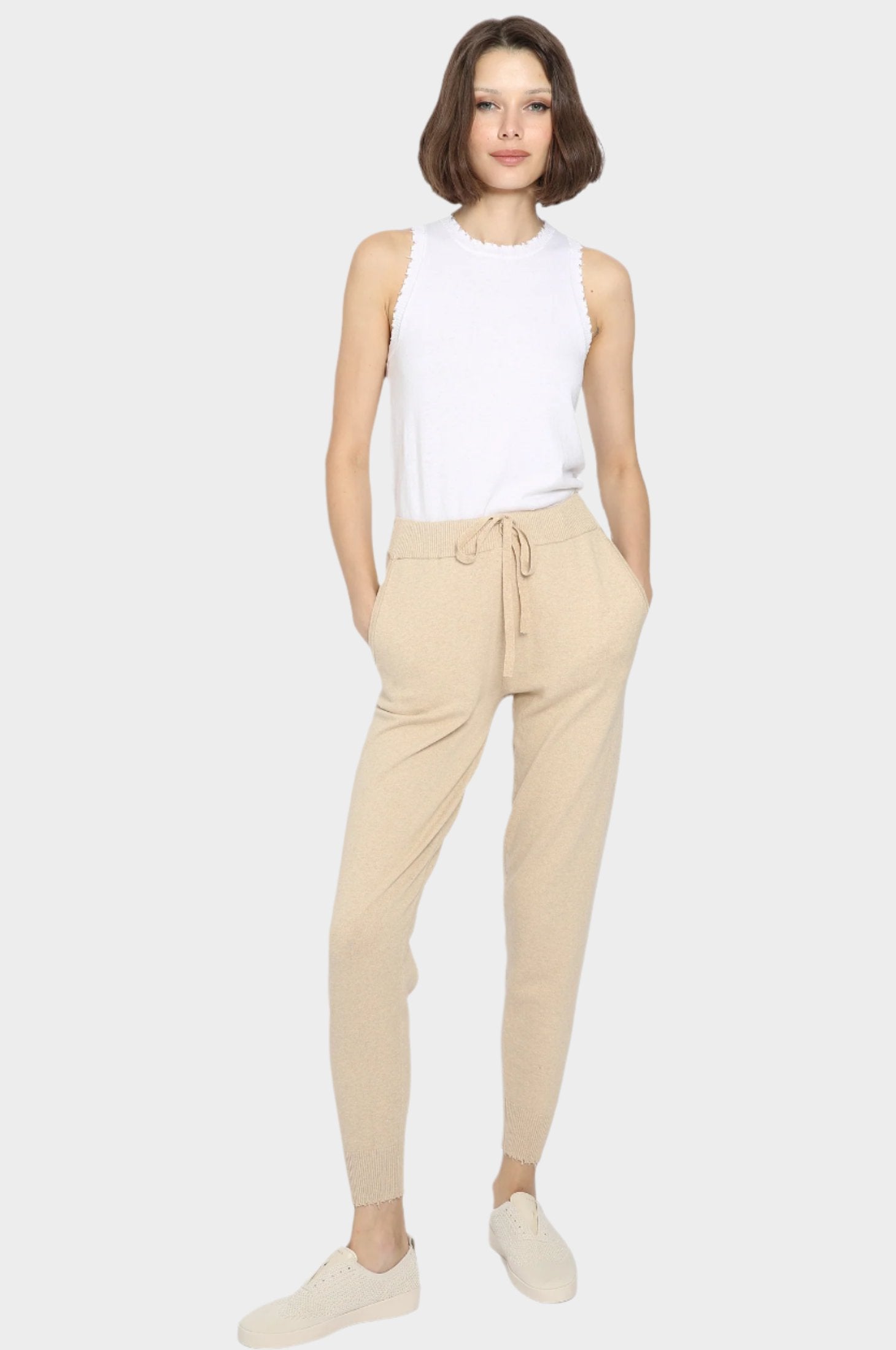 Cotton cashmere joggers online