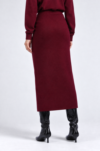 Cashmere Maxi Wrap Skirt