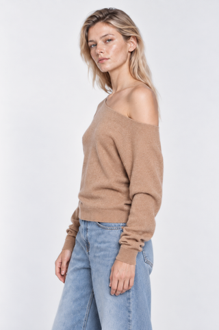 Cashmere Off The Shoulder Top