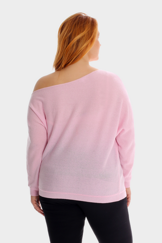 Plus Size Cashmere Off the Shoulder Top