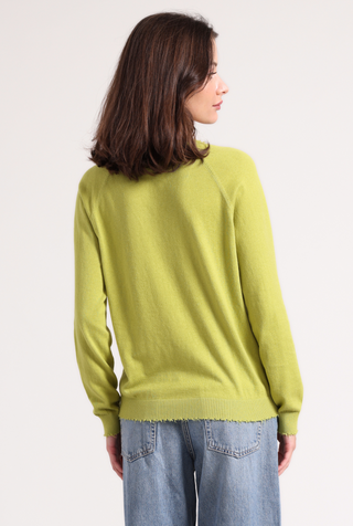 Cotton Cashmere Frayed Edge V