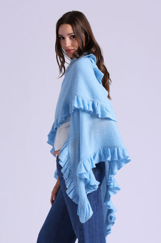 Cashmere Ruffle Shawl
