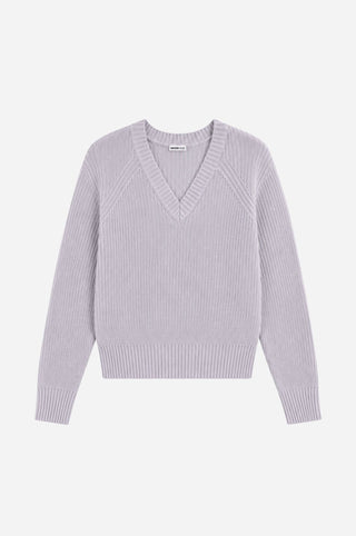 Cotton Shaker Stich V Neck