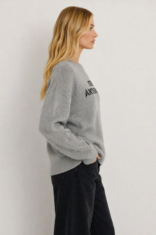 Stop Antisemitism Long Sleeve Crew Neck Pullover