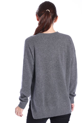 Cashmere Long and Lean V-Neck